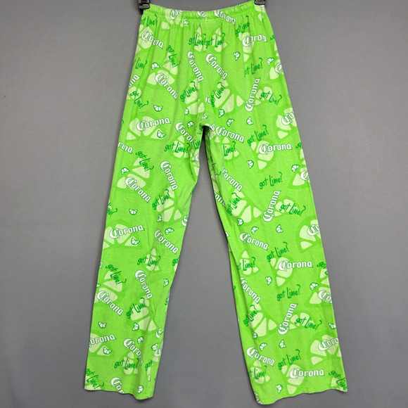 Corona Pajama Pants Mens Small Green Got Lime Lounge Sleepwear So Fly Made USA - Picture 10 of 11